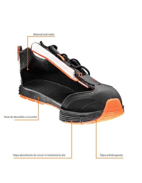 Pantofi de lucru fara elemente metalice, O1, SRC, marimea 41, NEO