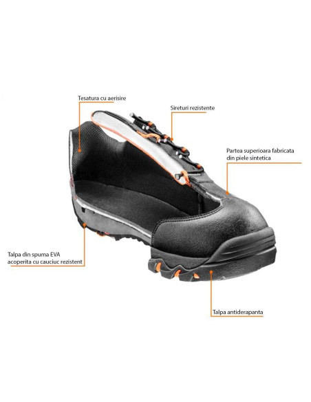 Pantofi de lucru fara elemente metalice, SRA, marimea 45, NEO