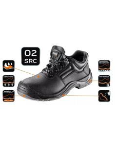 Pantofi de lucru profesionali, 02, SRC, piele, marimea 42, NEO 2