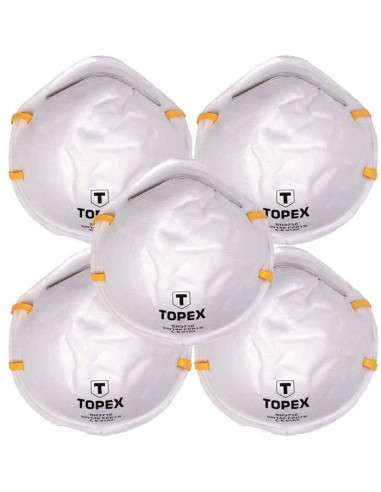Masca praf FFP1, set 5 buc, Topex