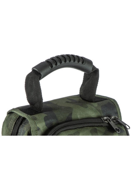 Geanta turistica/calatorie de umar, model Survival, camuflaj, 8 buzunare, 8.5x25.5x19.5 cm, NEO