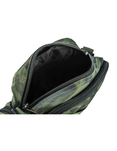 Geanta turistica/calatorie de umar, model Survival, camuflaj, 8 buzunare, 8.5x25.5x19.5 cm, NEO