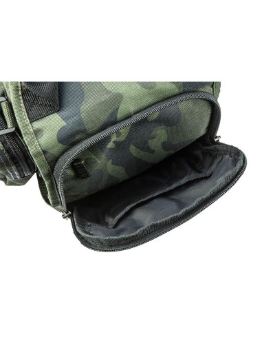 Geanta turistica/calatorie de umar, model Survival, camuflaj, 8 buzunare, 8.5x25.5x19.5 cm, NEO