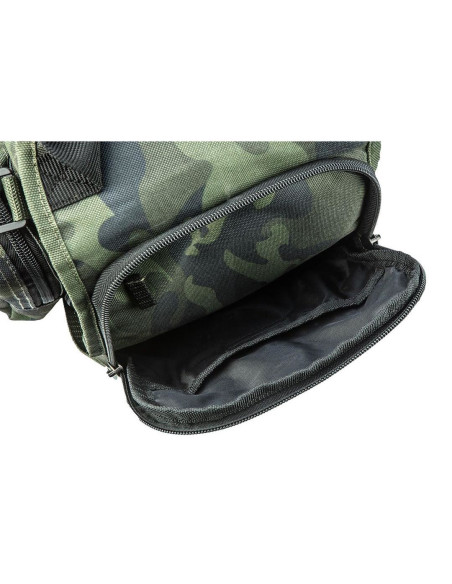 Geanta turistica/calatorie de umar, model Survival, camuflaj, 8 buzunare, 8.5x25.5x19.5 cm, NEO