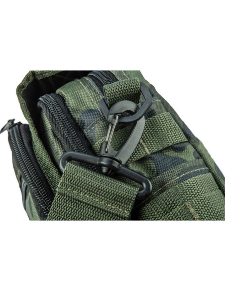 Geanta turistica/calatorie de umar, model Survival, camuflaj, 8 buzunare, 8.5x25.5x19.5 cm, NEO