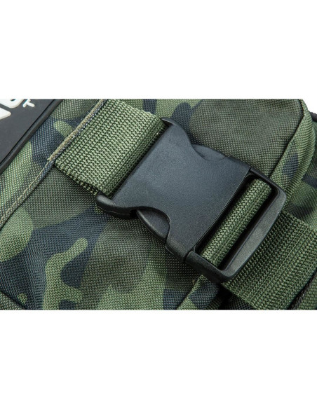 Geanta turistica/calatorie de umar, model Survival, camuflaj, 8 buzunare, 8.5x25.5x19.5 cm, NEO
