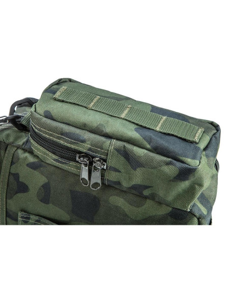 Geanta turistica/calatorie de umar, model Survival, camuflaj, 8 buzunare, 8.5x25.5x19.5 cm, NEO