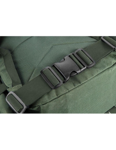 Ghiozdan/rucsac turistic, 4 in 1, model Survival, verde inchis, NEO