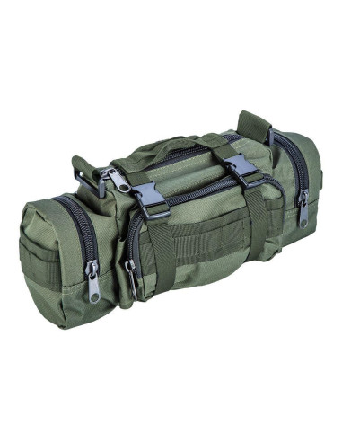Ghiozdan/rucsac turistic, 4 in 1, model Survival, verde inchis, NEO