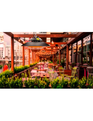 Incalzitor terasa, infrarosu, de tavan, 1500 W, telecomanda, interior/exterior, IP44, NEO