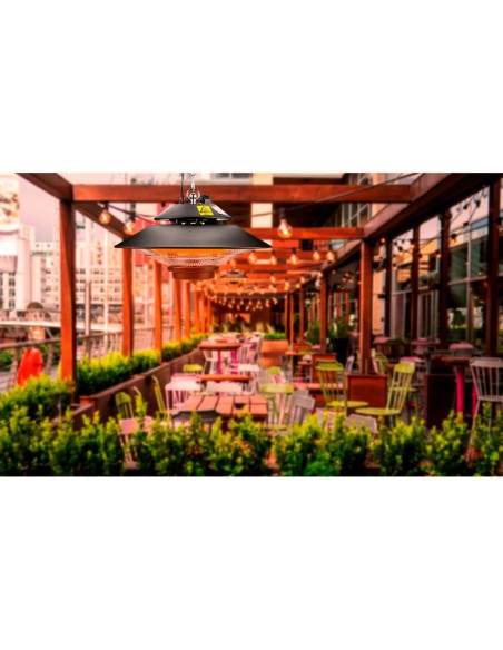 Incalzitor terasa, infrarosu, de tavan, 1500 W, telecomanda, interior/exterior, IP44, NEO