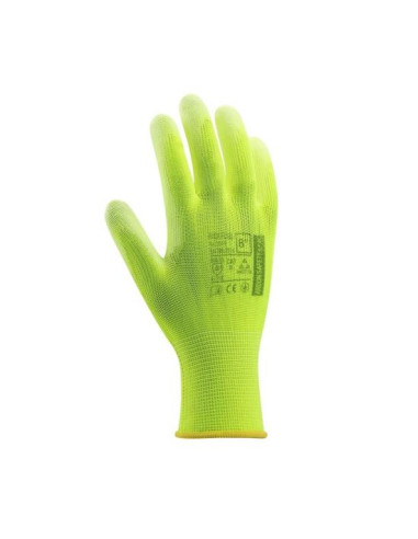 Manusi BUCK verde fosforecent, poliester/poliuretan, marimea XL, Ardon