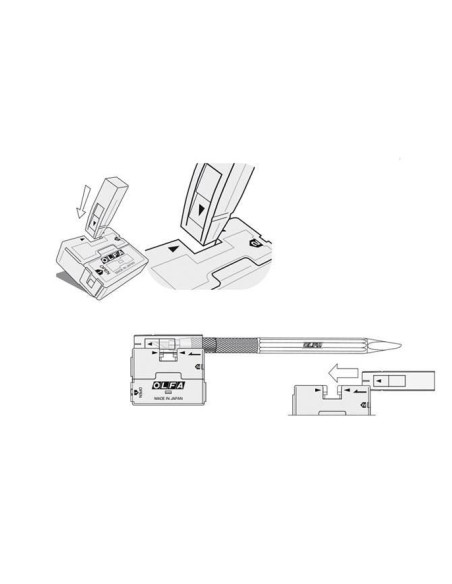 Cutter + 30 lame rezerva, pentru decoratii, OLFA