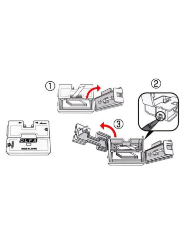Cutter + 30 lame rezerva, pentru decoratii, OLFA