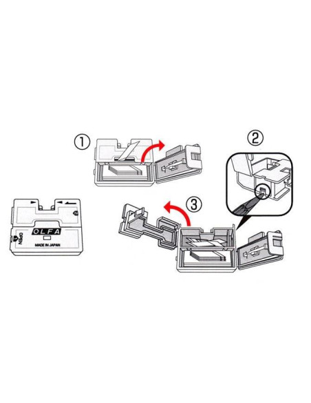 Cutter + 30 lame rezerva, pentru decoratii, OLFA