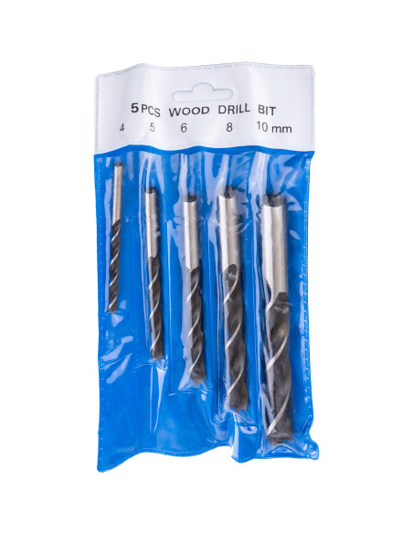 Set 5 burghie pentru lemn, 4-10 mm, Richmann