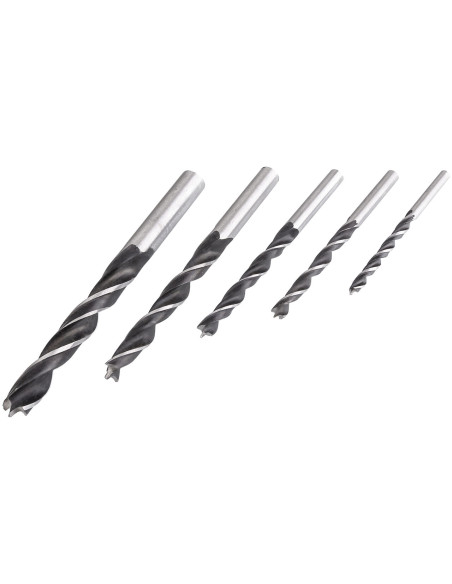 Set 5 burghie pentru lemn, 4-10 mm, Richmann