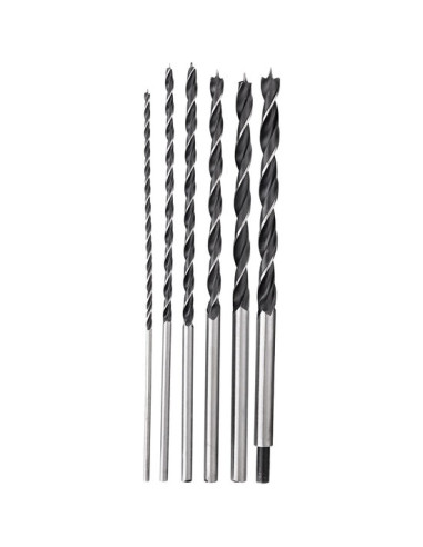 Set 6 burghie lungi pentru lemn, 4-14 mm, Richmann