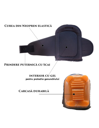Genunchiere profesionale cu gel (set 2 buc), Richmann Exclusive