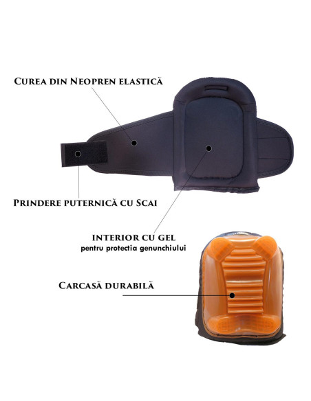 Genunchiere profesionale cu gel (set 2 buc), Richmann Exclusive