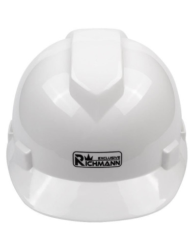 Casca de protectie HDPE, alb, reglaj in 4 puncte, Richmann Exclusive