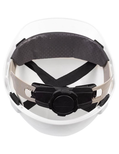 Casca de protectie HDPE, alb, reglaj in 4 puncte, Richmann Exclusive