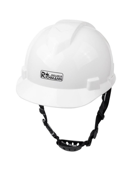 Casca de protectie HDPE, alb, reglaj in 4 puncte, Richmann Exclusive