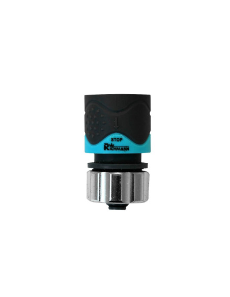 Cupla rapida, cu stop, ABS + aluminiu, 1/2", Richmann