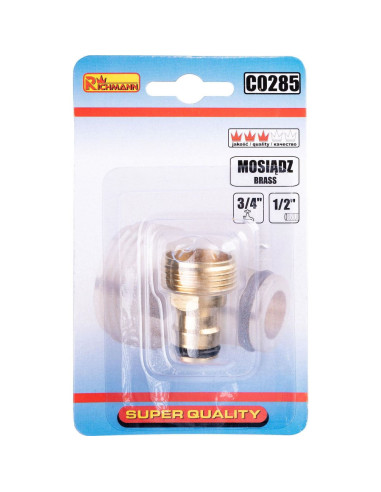 Adaptor robinet, filet exterior, alama, 3/4", Richmann 