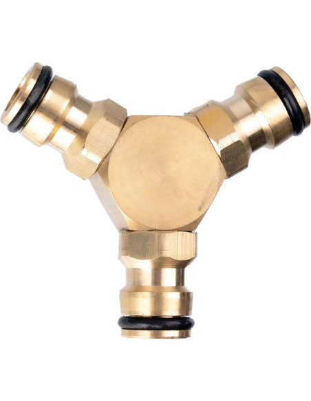 Adaptor, cuplaj rapid, 3 directii, alama, 1/2", Richmann