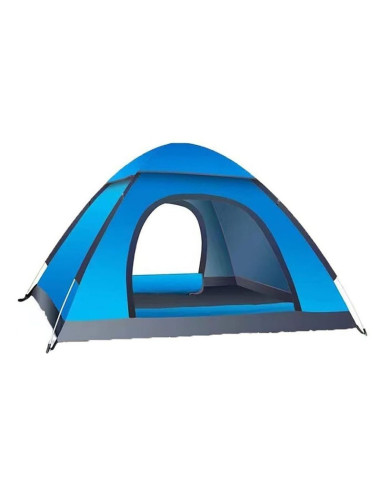 Cort Automat Mercaton de 3-4 Persoane Pentru Camping sau Plaja, Impermeabil, Rezistent UV, Plasa Anti-Tantari, Poliester 170T si