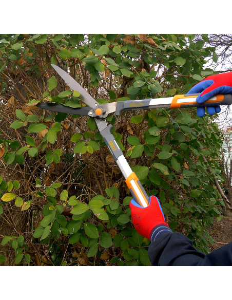 Foarfeca gard viu, arbusti, lama teflonata, otel japonez SK 5, 59 cm, maner aluminiu, Richmann Exclusive