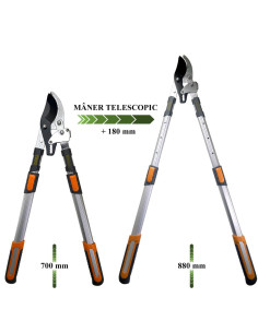 Foarfeca crengi, tip bypass, teflon, otel japonez SK5, maner telescopic 70-88 cm, Richmann Exclusive 2