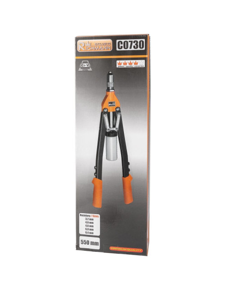 Cleste nituri, profesional, 450 mm, 3.2-6.4 mm, Richmann Exclusive