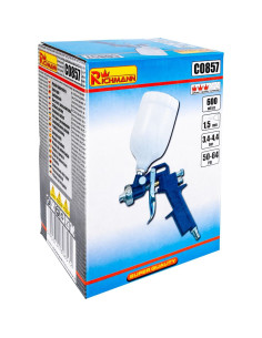 Pistol de vopsit, mini, vas superior, plastic, 0.6 L, 1.5 mm, Richmann  2