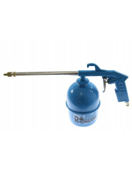 Pistol de vopsit cu accesorii, suflat aer, set 5 piese, 3.4 bar, 600 ml, 1.5 mm, Richmann