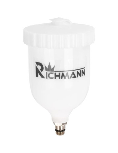 Vas plastic rezerva pentru pistol vopsit C0857, 0.6 L, Richmann 