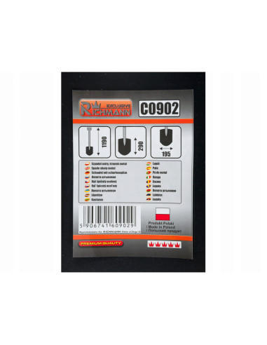 Harlet, cazma, cu coada metalica, 19.5x29 cm, 119 cm, Richmann Exclusive