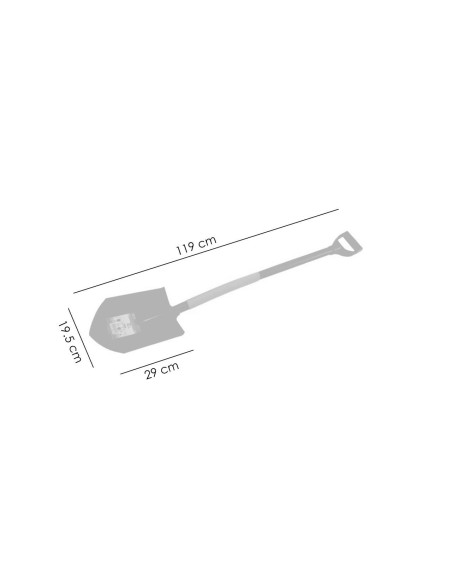 Harlet, cazma, cu coada metalica, 19.5x29 cm, 119 cm, Richmann Exclusive