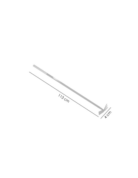 Sapaliga, plata, cu coada metalica, 3 dinti, 113 cm, Richmann Exclusive