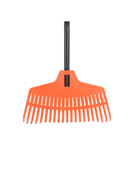 Grebla pentru frunze, gradina, coada metal, portocaliu, 21 dinti, 40x166 cm, Richmann Exclusive