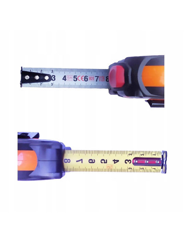 Ruleta magnetica cu autostop, 8 m x 25 mm, dublu inscriptionata, Richmann Exclusive