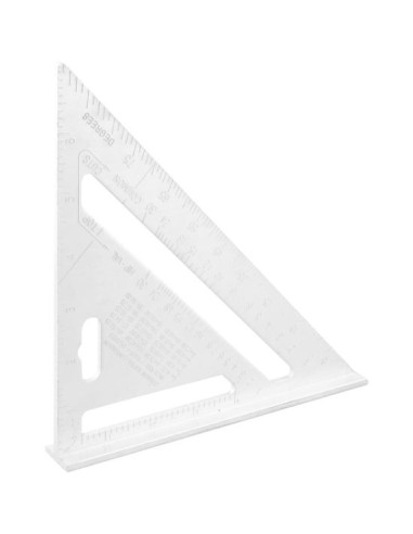 Echer tamplar/dulgher, aluminiu, triunghiular, cu picior, 180x4 mm, Richmann