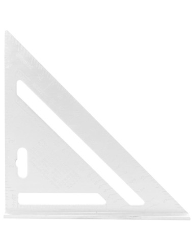 Echer tamplar/dulgher, aluminiu, triunghiular, cu picior, 180x4 mm, Richmann
