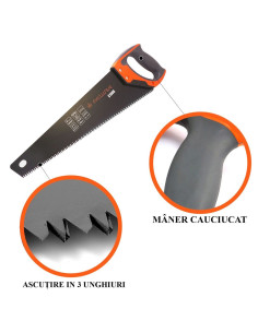 Fierastrau coada vulpe teflonat cu husa 400mm - RICHMANN EXCLUSIVE 2