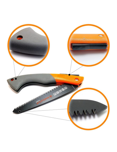 Fierastrau taiat crengi, gradina, pliabil, teflonat, 180 mm, Richmann Exclusive