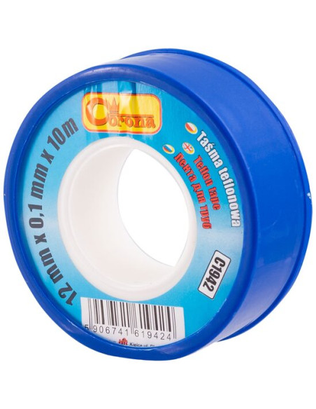 Banda teflon, 12 mm x 0.1 mm x 10 m, RICHMANN