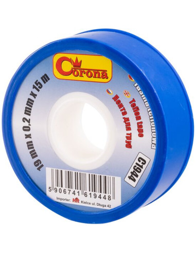 Banda teflon, 19 mm x 0.2 mm x 15 m, RICHMANN