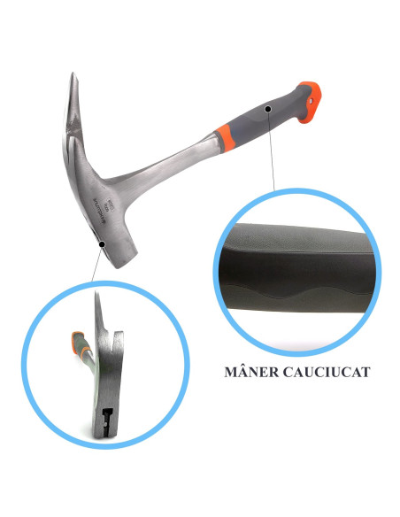 Ciocan dulgher monolit profesional cu suport magnetic pentru cui - RICHMANN EXCLUSIVE