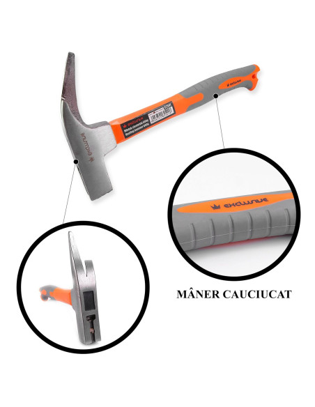 Ciocan dulgher cu maner ergonomic, suport magnetic pentru cui, 600g - RICHMANN EXCLUSIVE